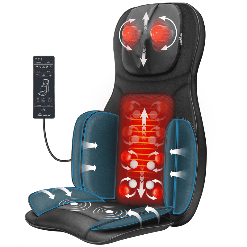 Masajeador de espalda Shiatsu Snailax con calor y compresión amasadora…