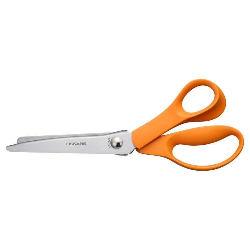 Tijeras de zigzag Fiskars de 8", con punta afilada para corte de tela