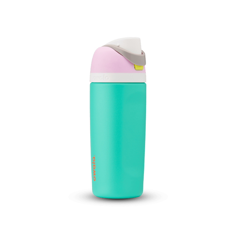 Botella de agua de acero inoxidable para niños Owala, 16oz, Make Waves