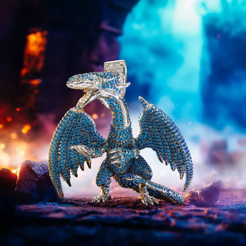 Collar Blue Eyes White Dragon de Yu-Gi-Oh! x King Ice