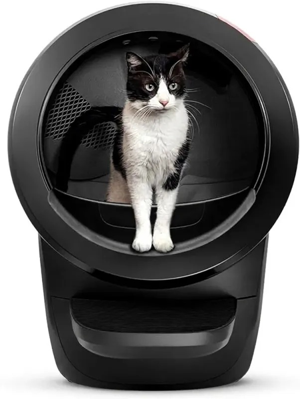 Whisker Litter-Robot 4 con Step & Fence, Black - Automático